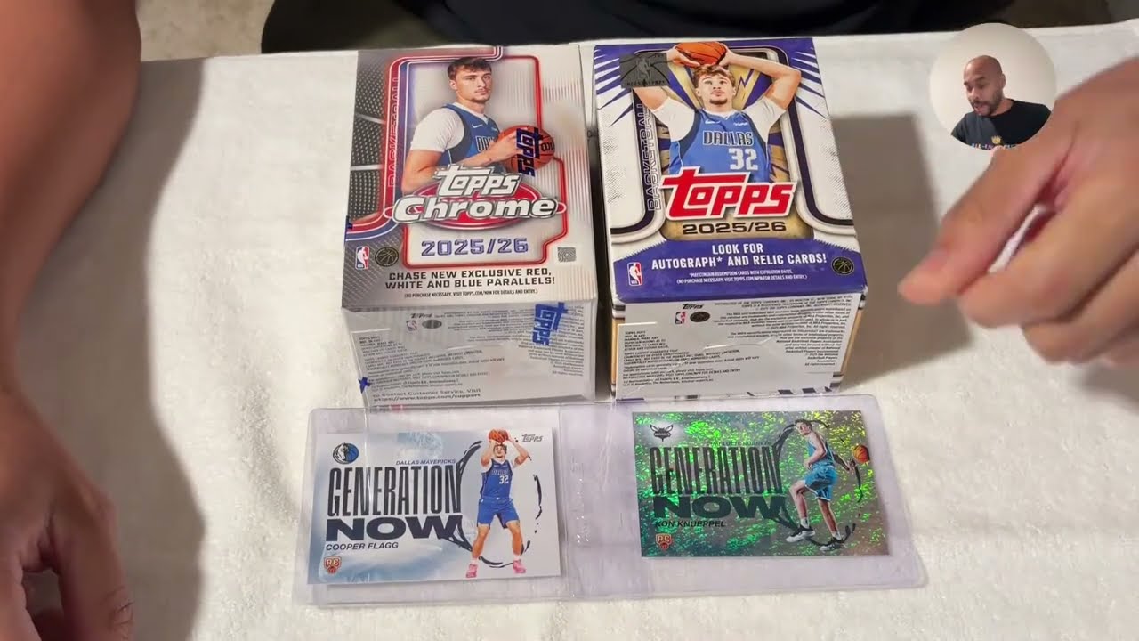 NBA TOPPS COOPER FLAGG ROOKIE! 1ST CHROME BOX