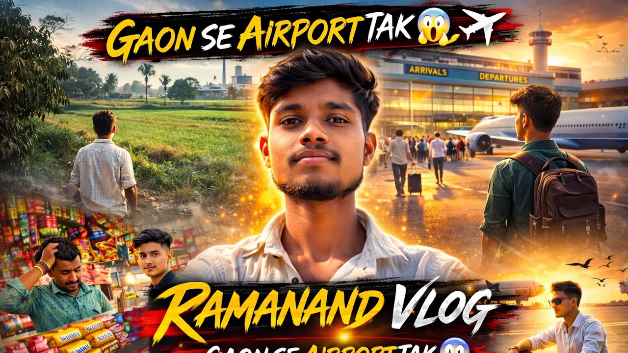 Pehli Baar Airport Gaya 😲 | Travel Vlog Indiavlog, vlog kaise banate hain, blogger, 