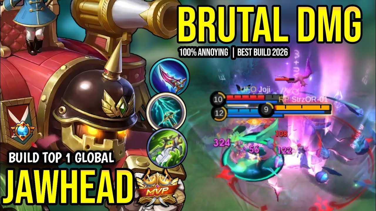 JAWHEAD BEST BUILD 2026 | BUILD TOP 1 GLOBAL JAWHEAD GAMEPLAY | MOBILE LEGENDS✓