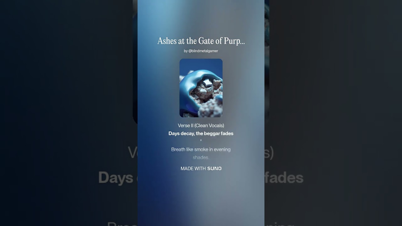Ashes at the Gate of Purple