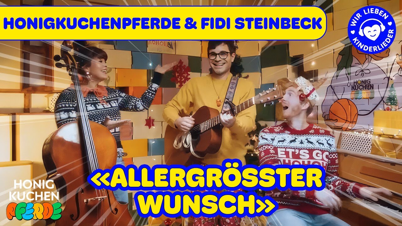 &laquo;Allergr&ouml;&szlig;ter Wunsch&raquo; &ndash; Honigkuchenpferde & Fidi Steinbeck bringen Weihnachtszauber! ✨
