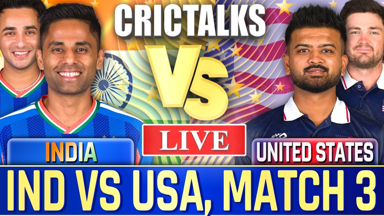 🔴 Cricket Live: IND vs USA, World Cup, Live Cricket Scores, Commentary, 2nd Innings, Live Match