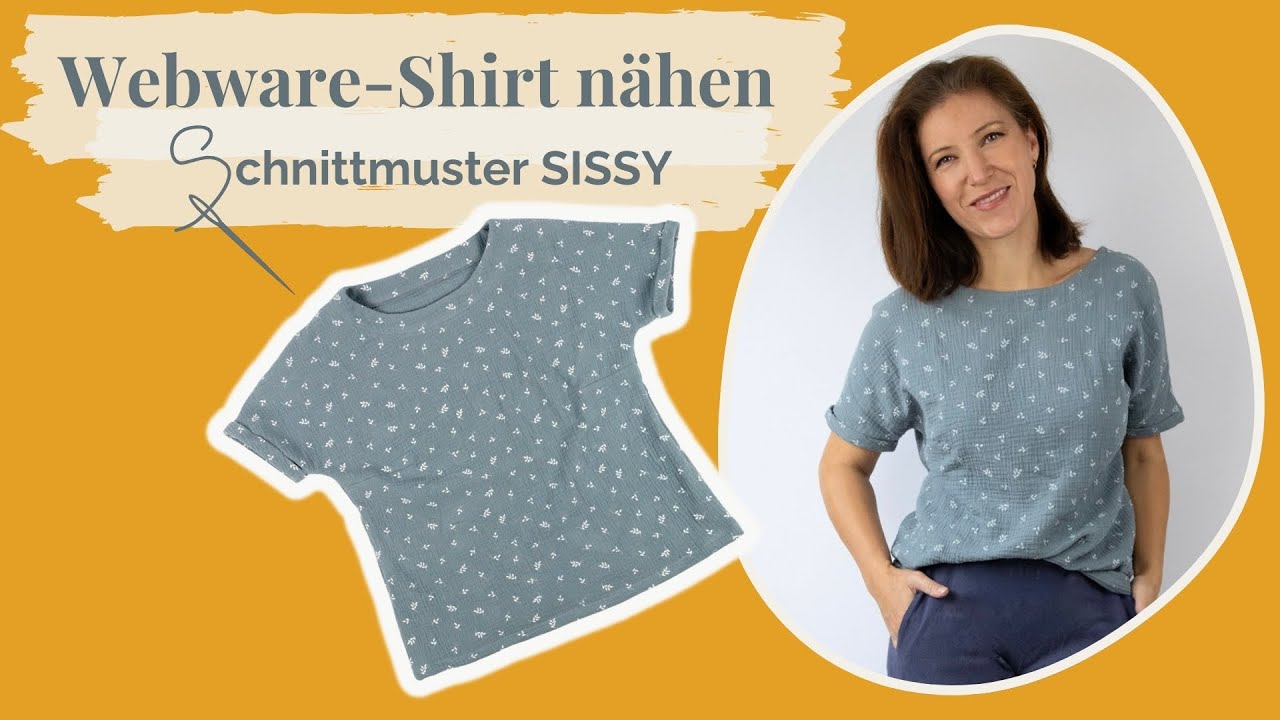 Webware-Shirt nähen mit Schnittmuster SISSY