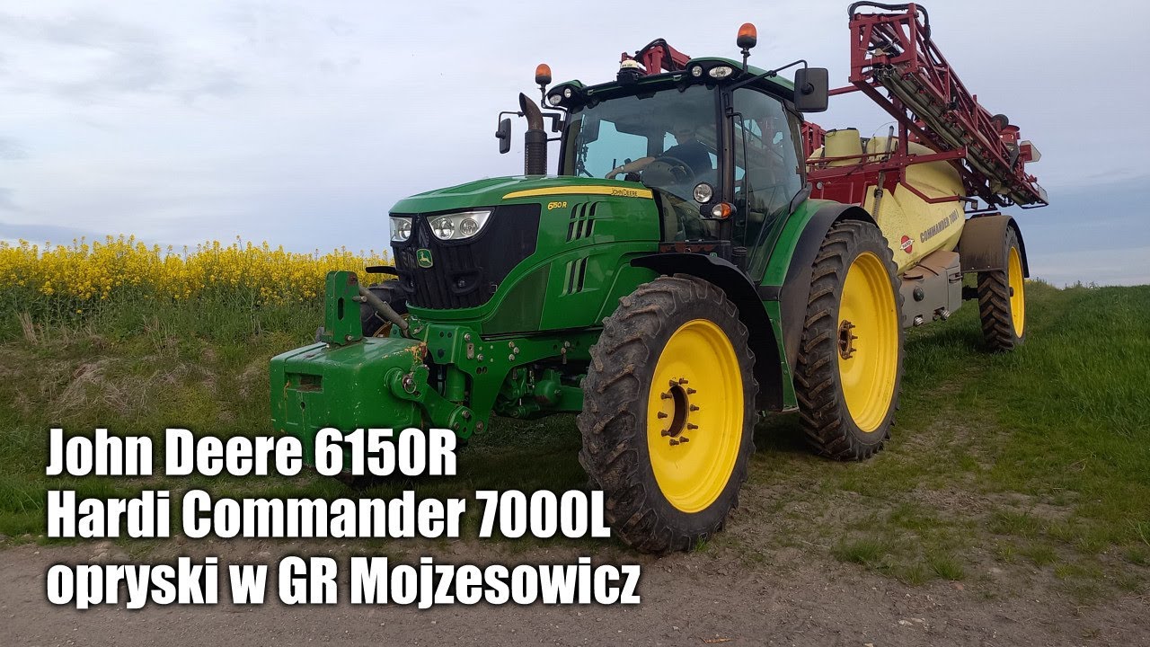 John Deere 6150R + Hardi Commander 7000L - opryski w GR Mojzesowicz