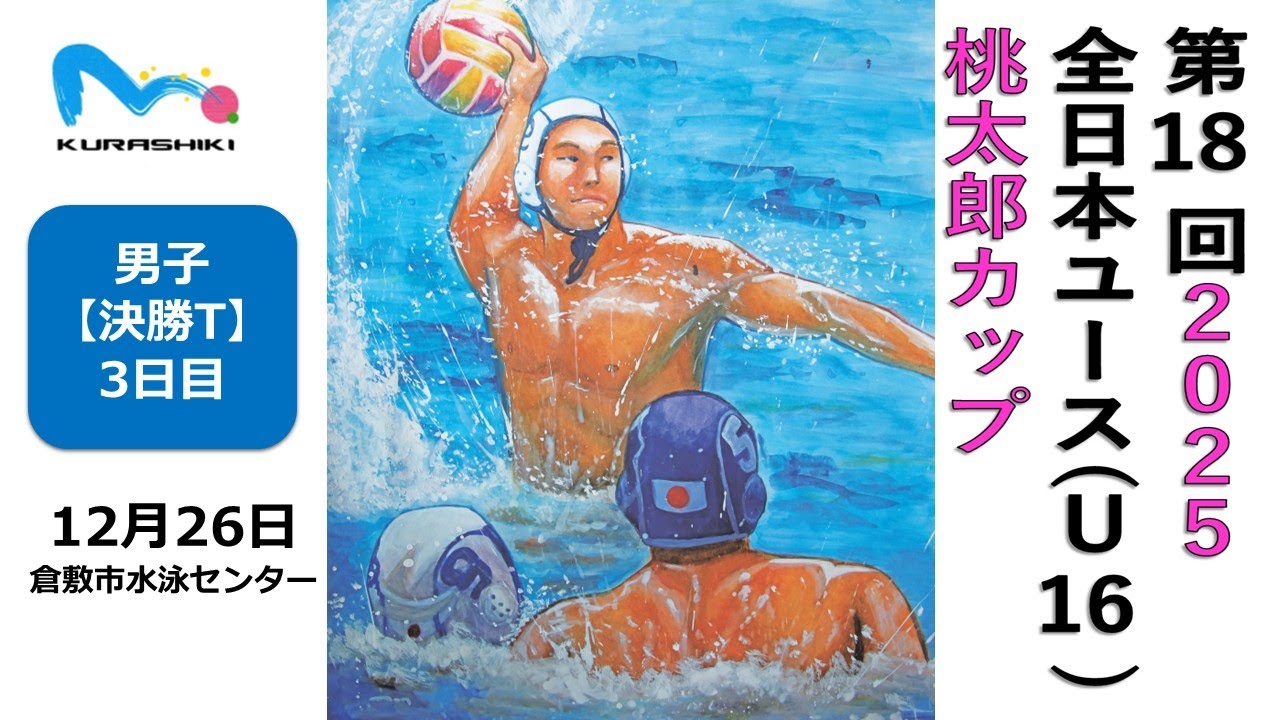 第18回（2025年）水球桃太郎カップ【男子決勝トーナメント】