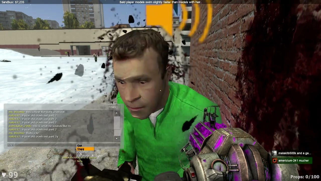 9 year old crash out super garrys mod server update
