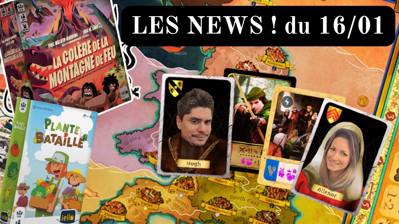 Les NEWS ! Du vendredi 16/01 ! Fief England, Plante Bataille, La Colère de la Montagne de Feu !