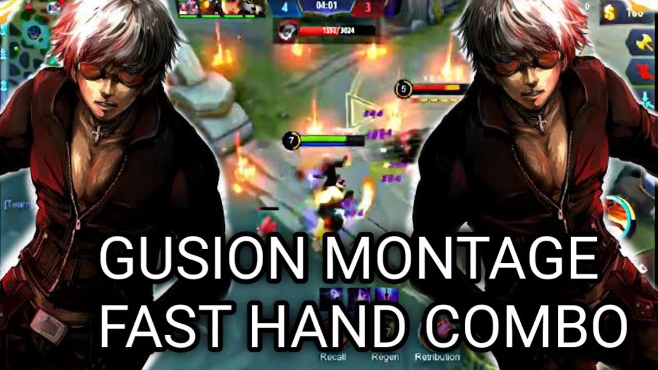 EXE.HATE GUSION GOD FAST HAND KILL MONTAGE!!MOBILE LEGENDS