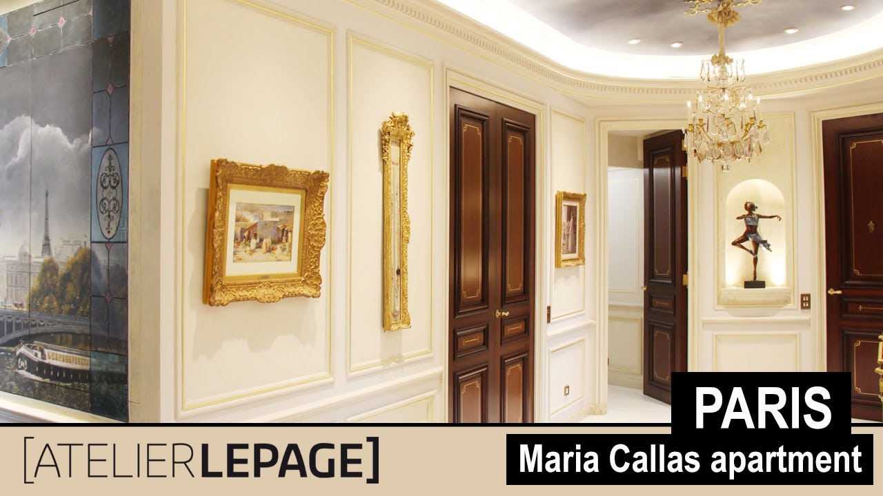 MARIA CALLAS PARISIAN APARTMENT DECORS.