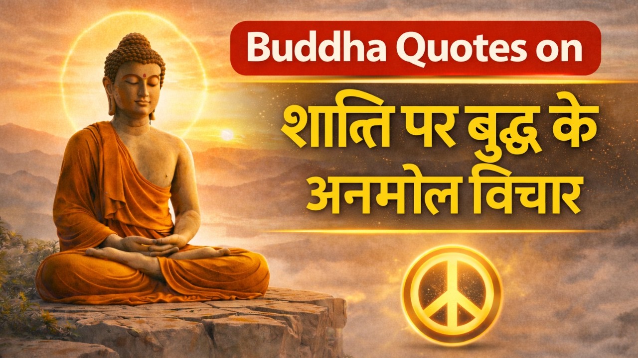 शांति पर बुद्ध के उद्धरण | Powerful Buddha Quotes on Peace in Hindi | Buddha Teachings In Hindi
