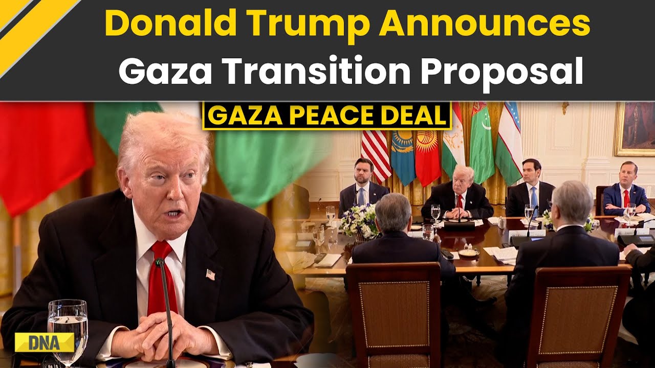 Trump News: Donald Trump Announces Gaza Transition Plan With International Stabilization Force