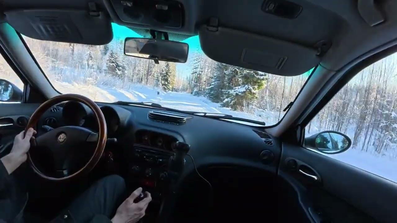 Alfa romeo 156 winter drive 