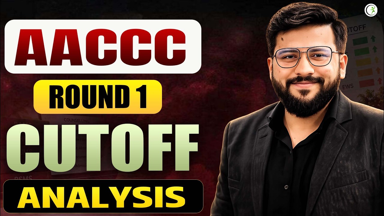 AACCC COUNSELLING 2026 | Round 1 Result and cutoff analysis.
