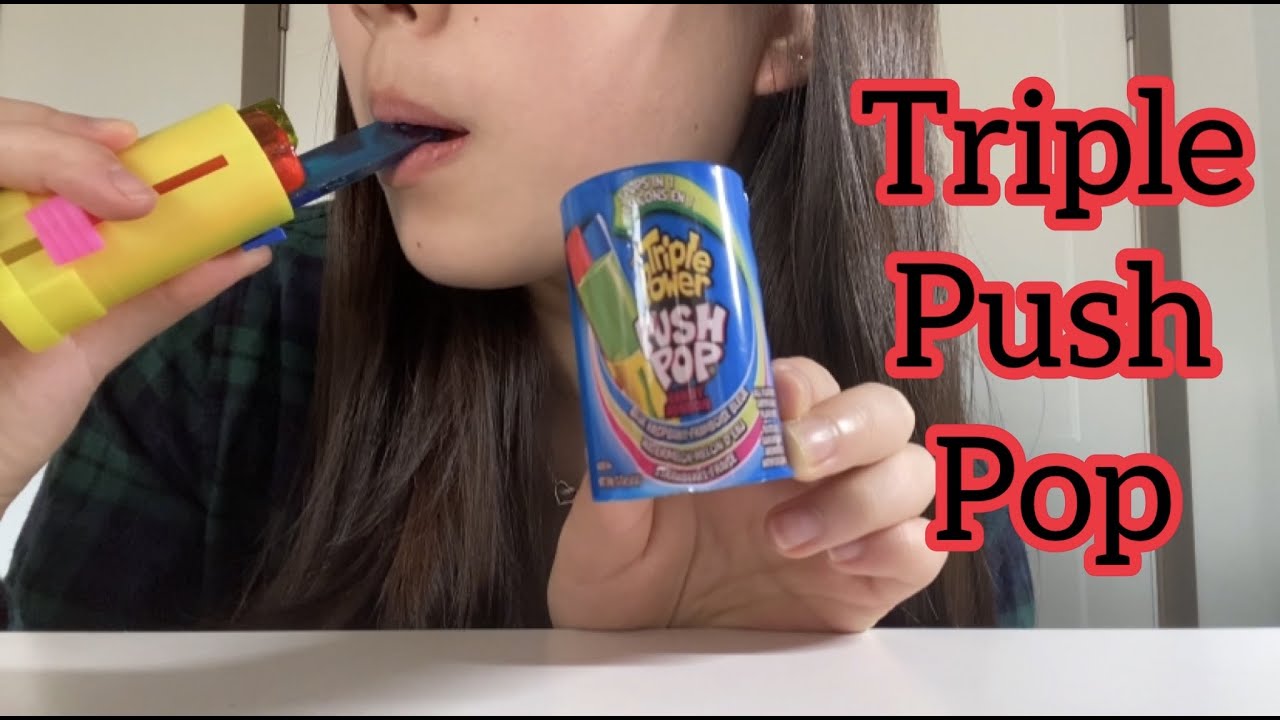 TRIPLE POWER PUSH POP/ 푸쉬팝/Candy eating sound/ Lia&rsquo;s sweet asmr