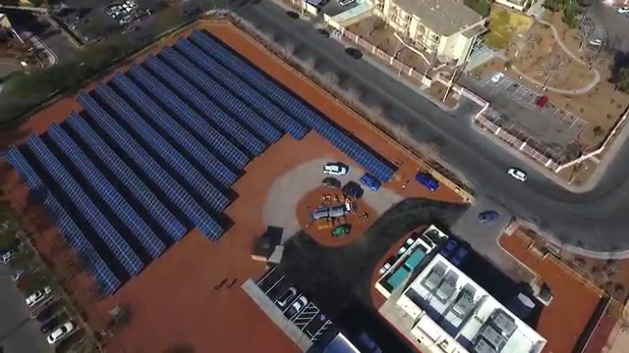Central STC Solar Field and New Building