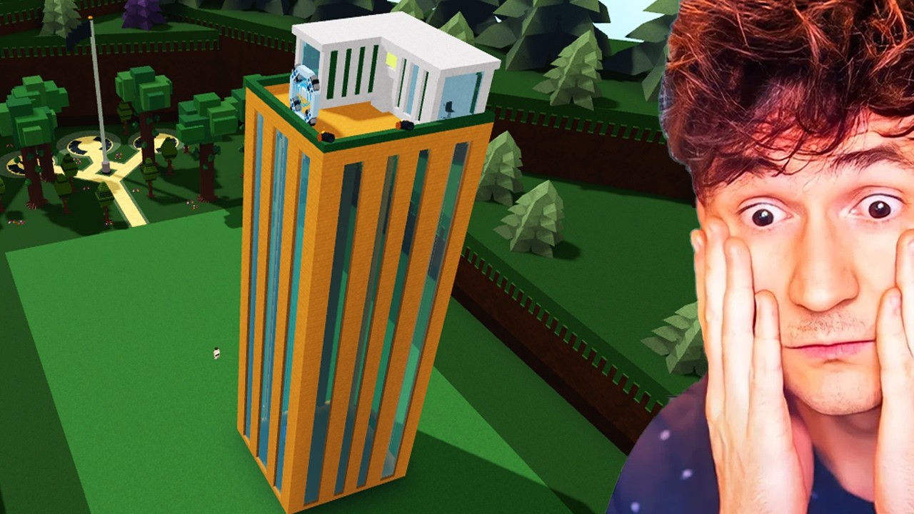 Driving a SKYSCRAPER in Build a Boat