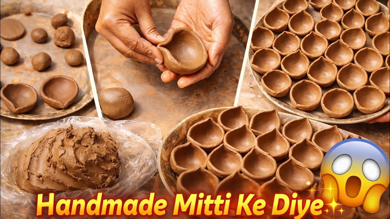 👉 “Mitti Se Itne Perfect Diye Kaise Bante Hain? 😲 | #satisfyingvideo #asmrcraft