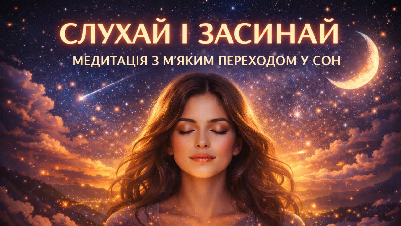 Спробуй це перед сном | Вечірня медитація з переходом у сон