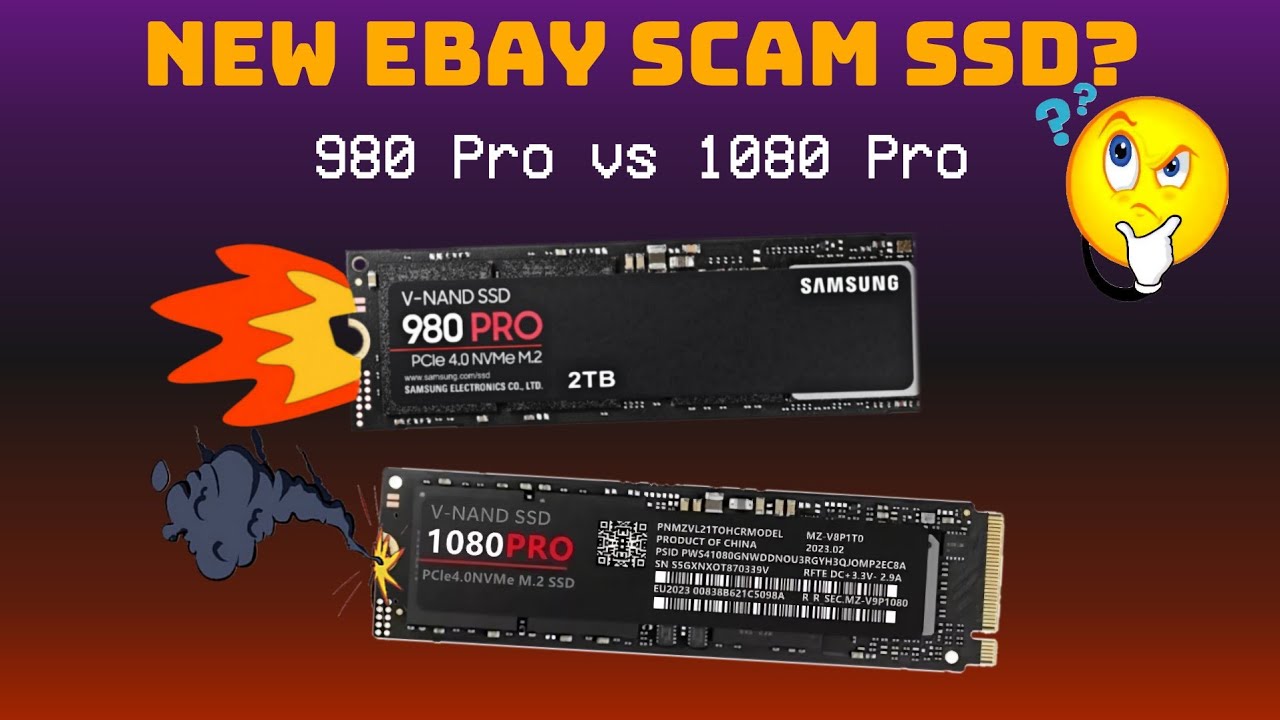 Fake $40 2TB Samsung SSD from eBay - 1080 Pro vs Samsung 980 Pro
