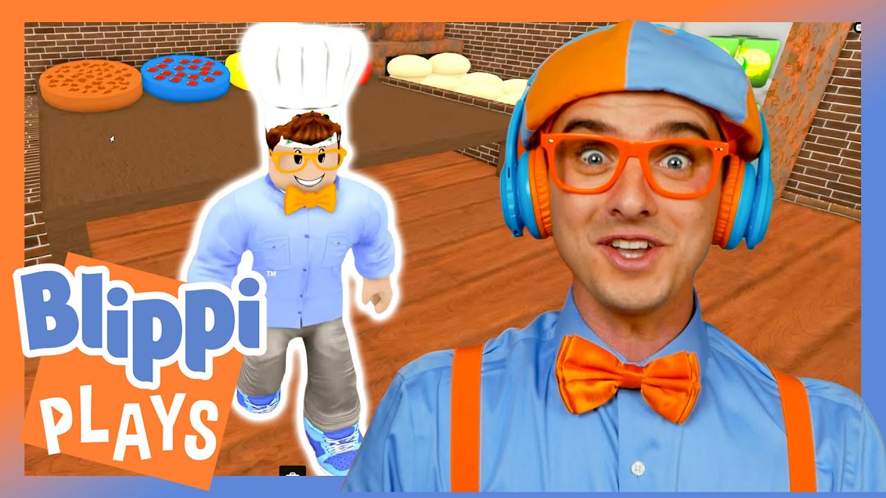 Pizza Parlor on Roblox ! | Blippi Plays | Educational & Gaming Videos for Kids