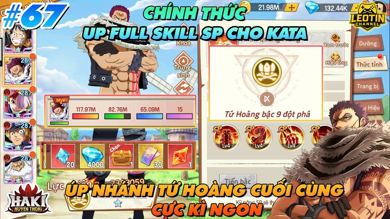 HAKI HUYỀN THOẠI -#67 VỊ TRÍ ĐỘC TÔN ĐÃ XUẤT HIỆN -NHẬN MỐC QUÀ 40M - TIÊU 5M ÚP FULL NHÁNH TỨ HOÀNG