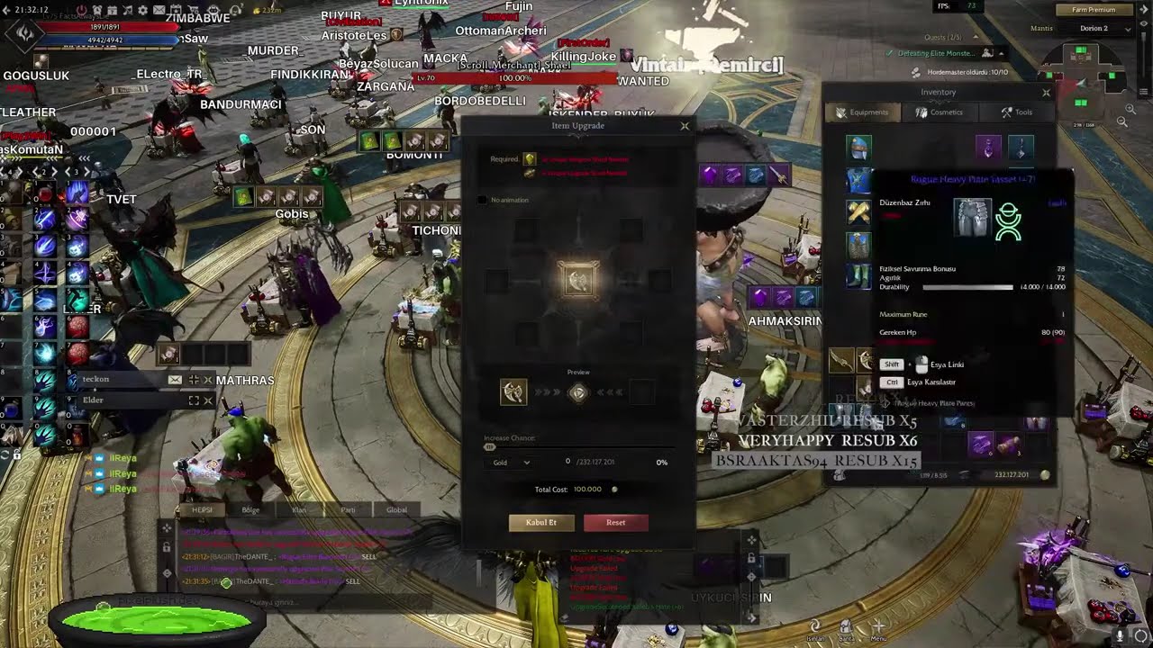 RİSE ONLİNE WORLD -- 15.000 TL UPGRADE !!! KALEB'S HATE-STORMBRİNGER-DARK MAMBA +7
