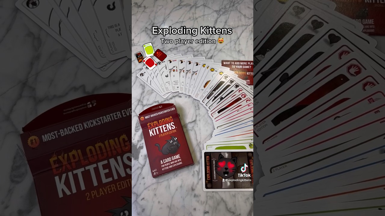 Game night for two! #explodingkittens 😻