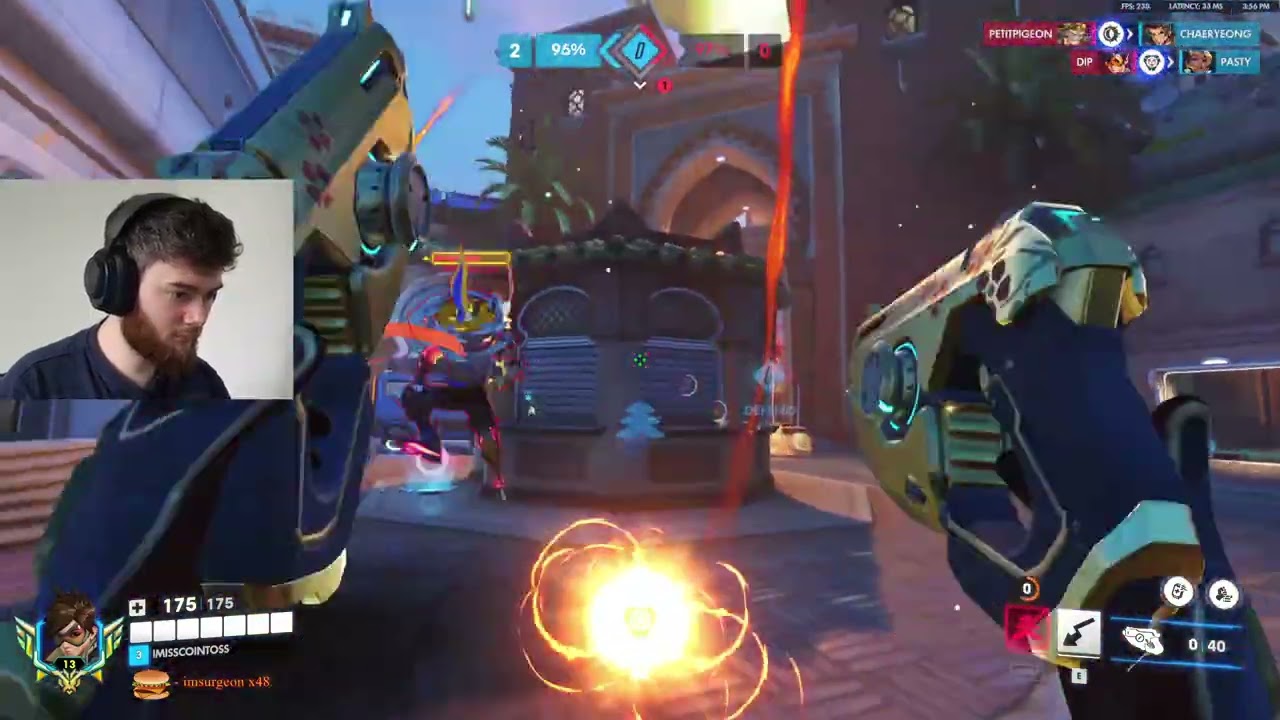 Rank 14 DPS! Dafran Tracer Gameplay Overwatch Season 1 5v5