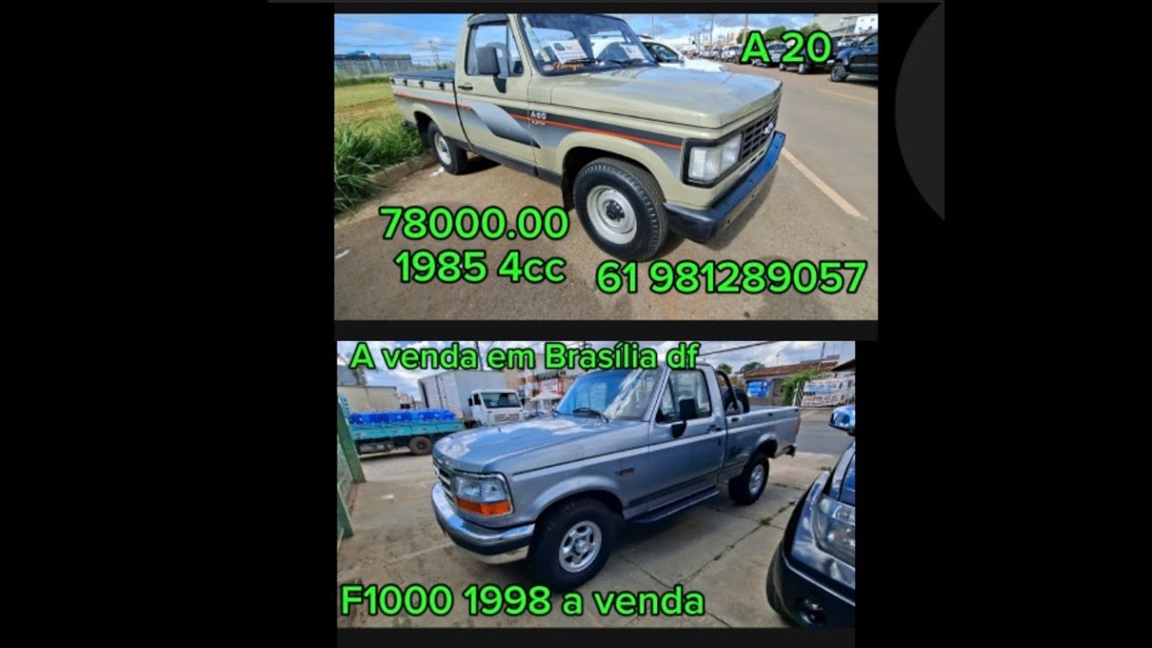 A 201985 E FORD F1000 1998 A VENDA EM BRASÍLIA DF 