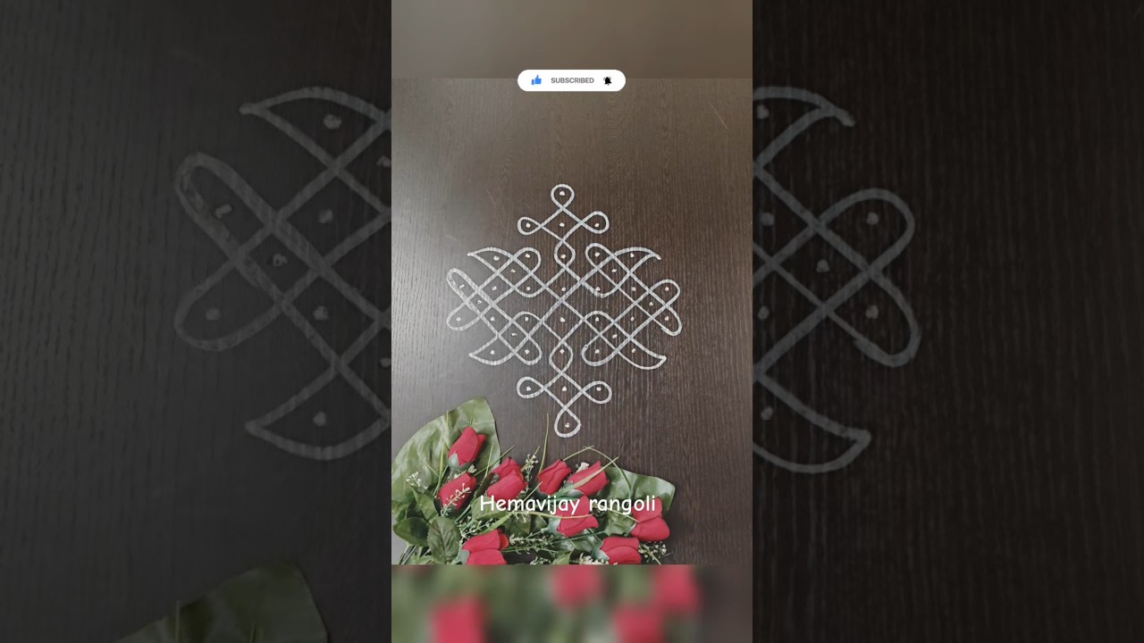 Simple and easy//8*2 dots melikala muggulu #rangoli #muggulu  @Rangoliee