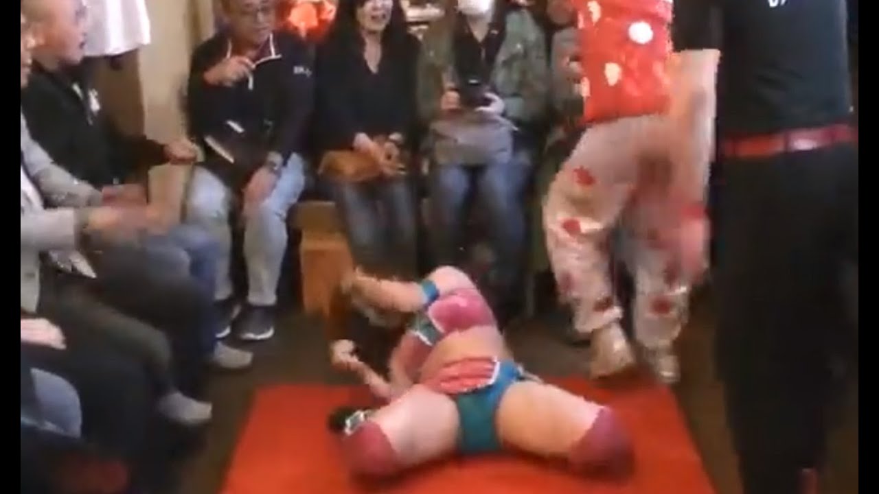 くいしんぼう仮面VS日向小春おっこんdeマットプロレス第12戦▼1203#ピンクタイガーTV