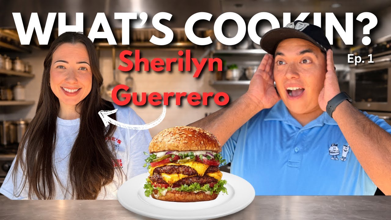 Teaching Sherilyn Guerrero How To Make A Smash Burger!  (Eddie Guerrero's Daughter) | What's Cookin?