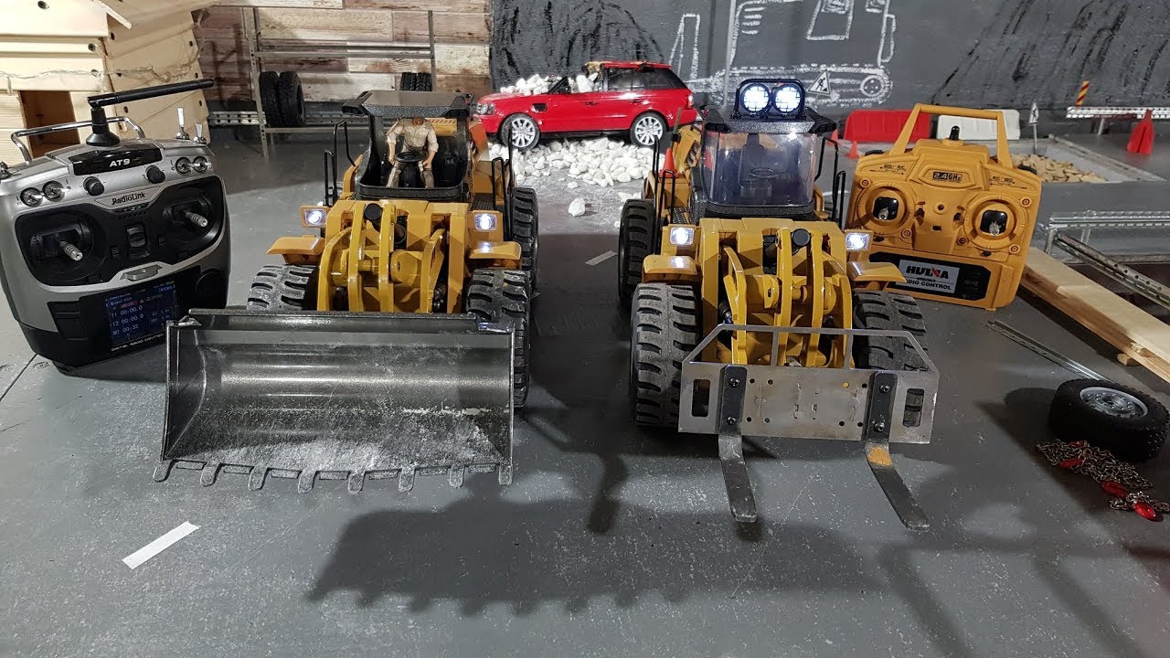 ПРОПОРЦИОНАЛЬНОЕ УПРАВЛЕНИЕ на строительную технику Huina ... RC Front Loader