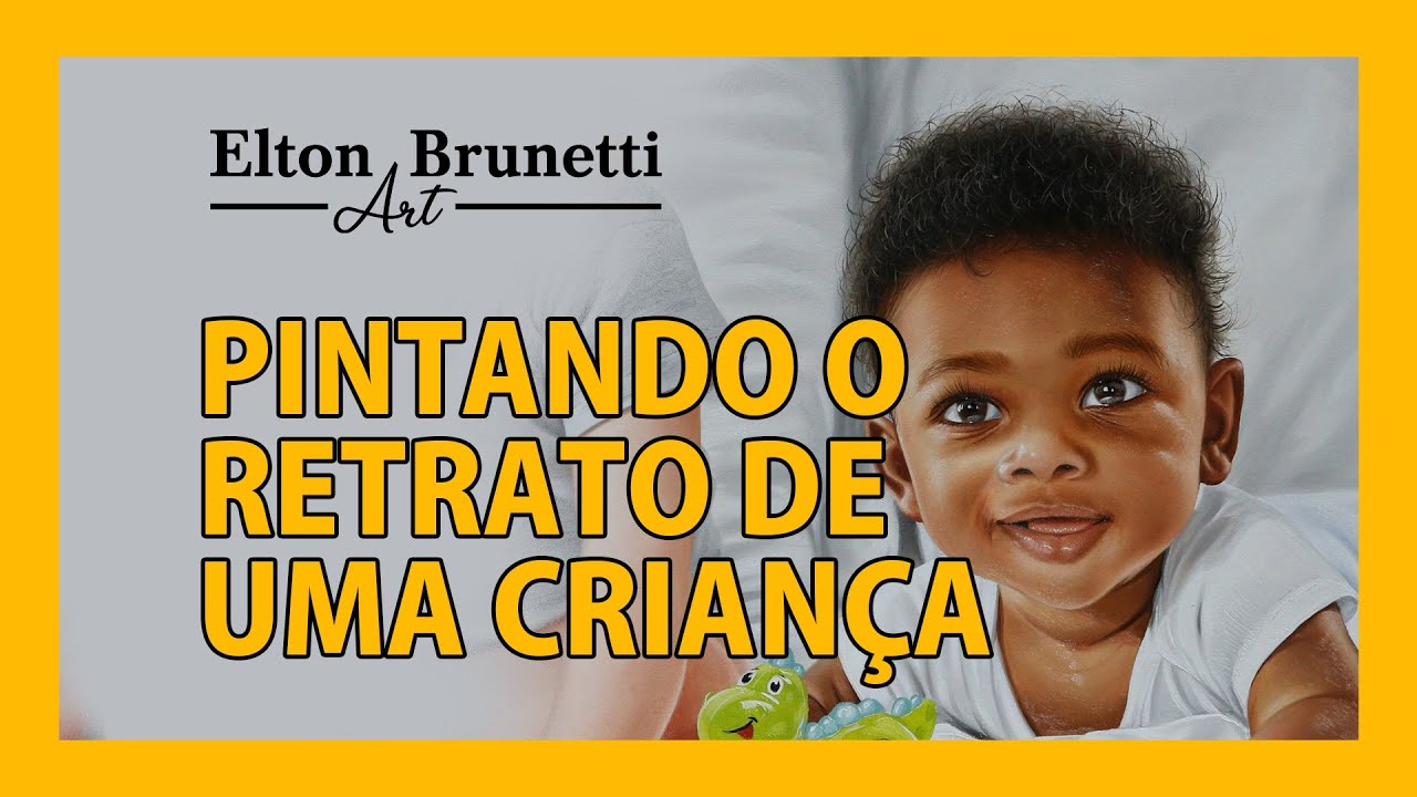 Pintando retrato de criança | Elton Brunetti [timepapse]