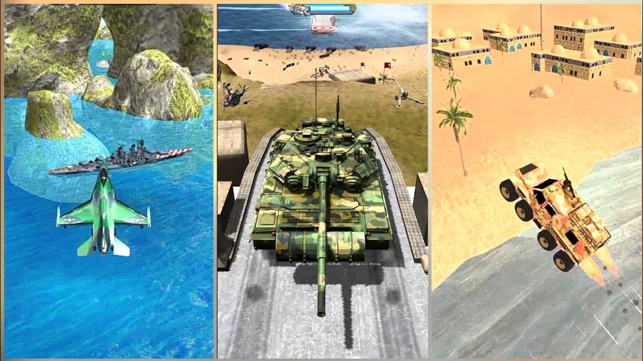 Ramp Tank Jumping gameplay level 1-7 | BoomBit Games