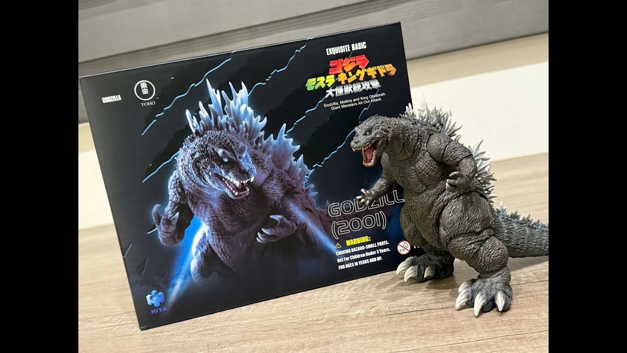 【Hiya Toys】海雅白眼哥吉拉(2001)｜GMK Godzilla｜Giant Monsters All-Out Attack｜哥吉拉·摩斯拉·王者基多拉 大怪獸總攻擊