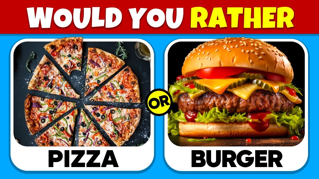 Would You Rather...? FOOD EDTIONS 🍰🍕 Quiz Brain