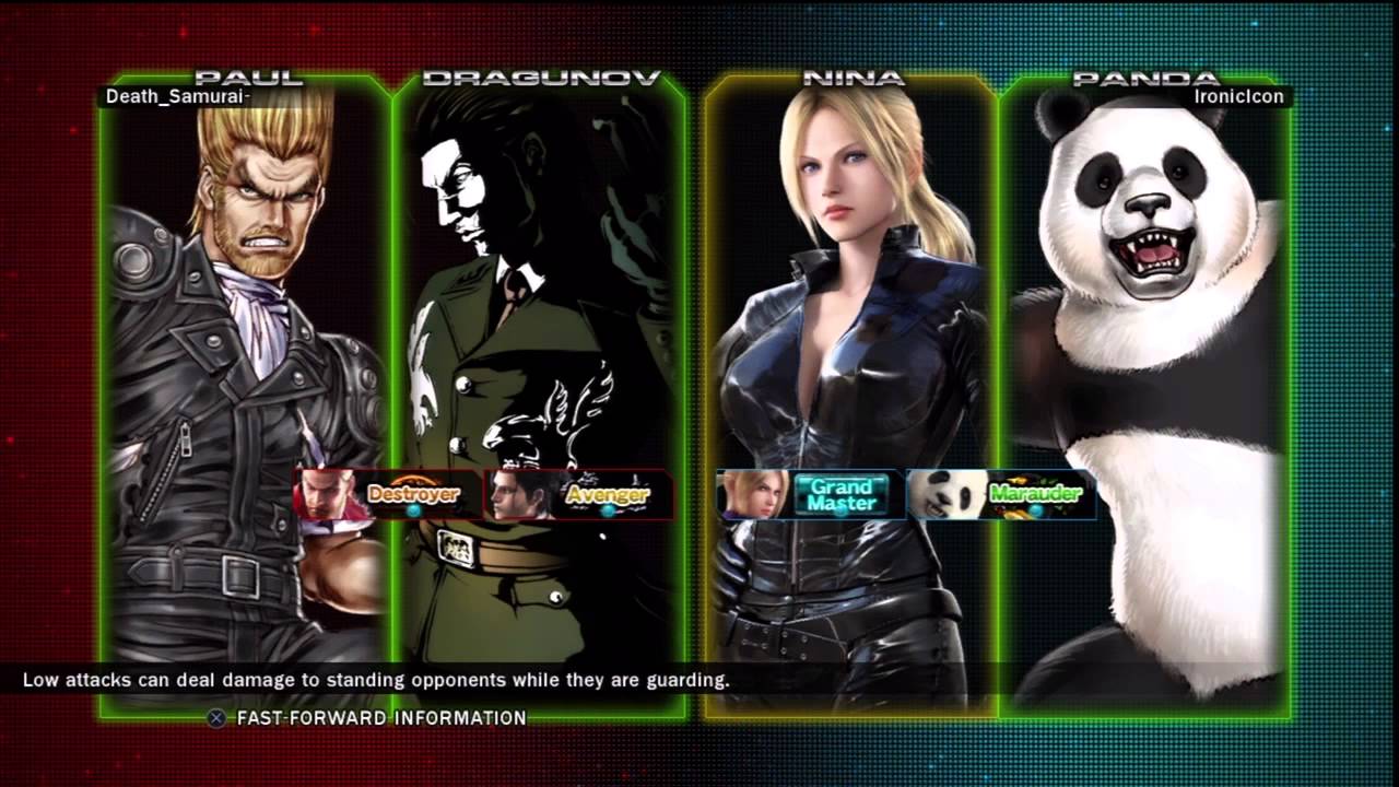 TTT2 Nina / Panda vs Lars / Dragunov / Paul