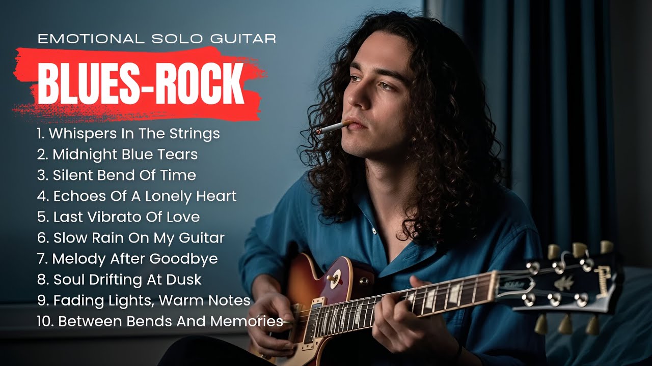 Full Album Slow Rock Ballad Instrumental | Smooth Blues-Rock Solo Guitar