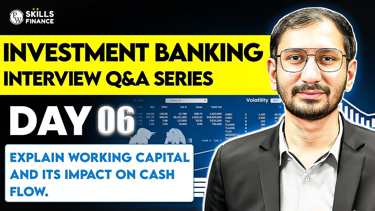 Day 6: Working Capital & Its Impact on Cash Flow Explained : Investment Banking Interview Prep
