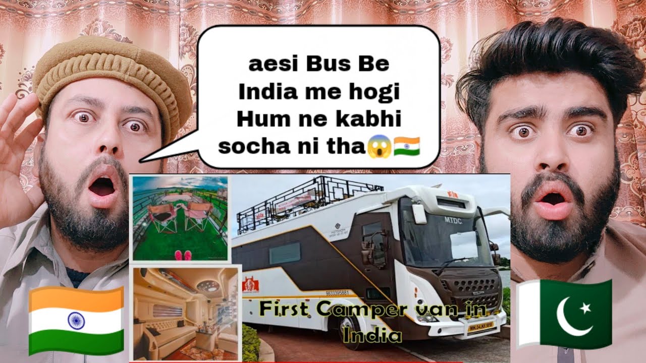 India's First Luxury Camper Bus | Camping Bus Motohom | Shocking Reaction By|Pakistani Real Reaction
