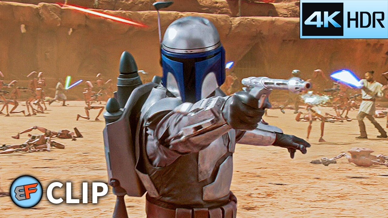 Jedi vs Droid Army - Battle of Geonosis (Part 1) | Star Wars Attack of the Clones (2002) 4K HDR