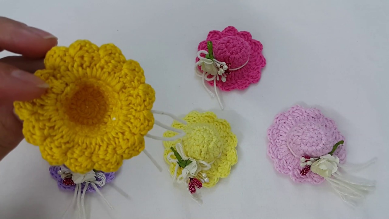 كروشيه قبعة صغيرة.. crochet mini hat