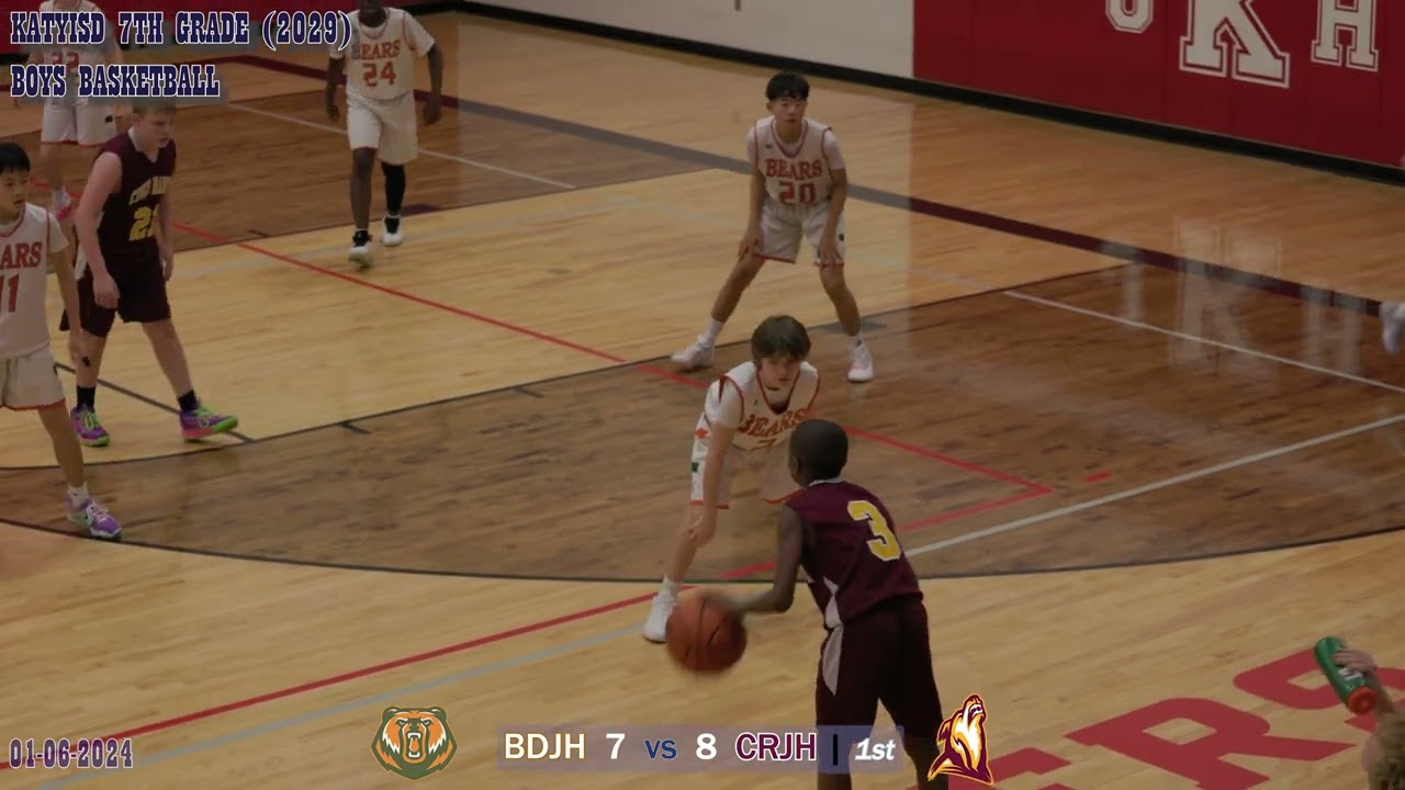 BDJH vs CRJH Boy's 7A Basketball Full Game