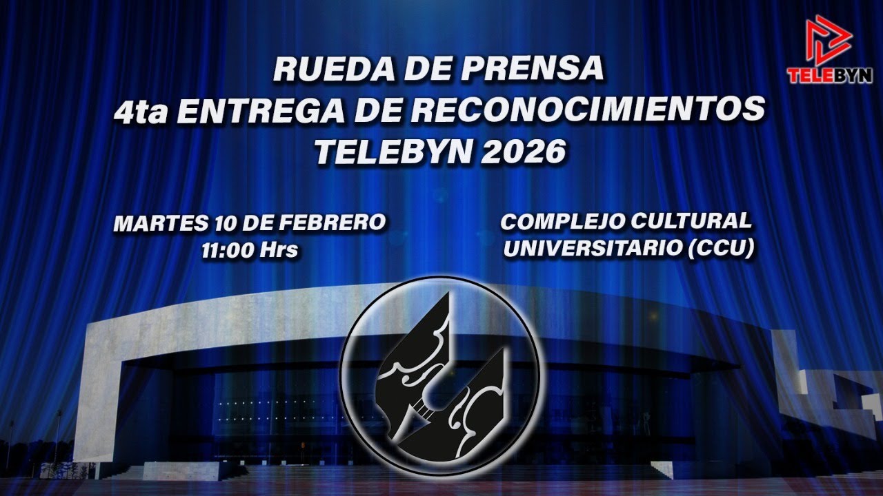 ¡EN VIVO! Rueda de Prensa – 4ª Entrega de Reconocimientos Telebyn 2026