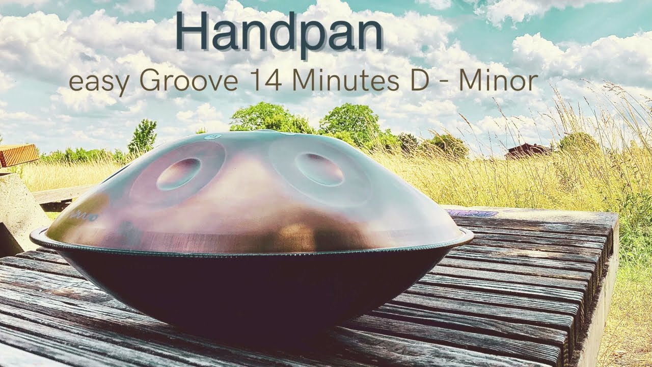 Deep Handpan Groove in D  Minor, 14 Min Mediation & Yoga Background, simple Improvisation