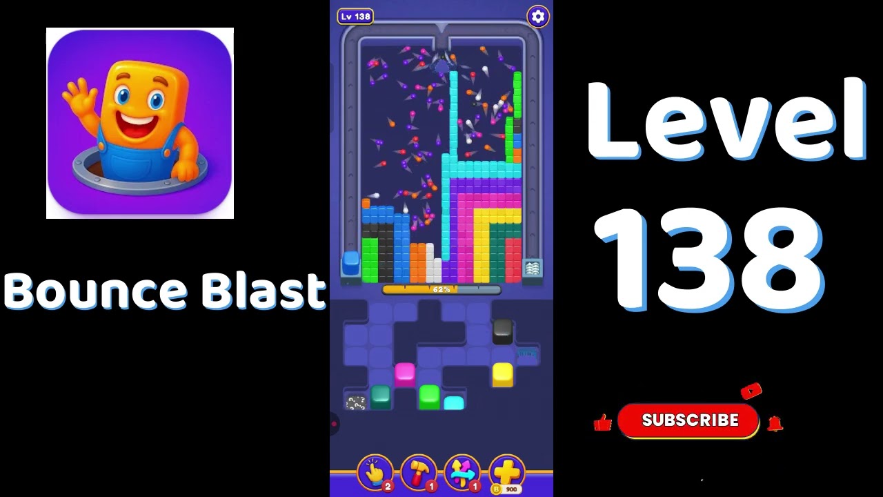 Bounce Blast Level 138 Walkthrough 🎮💥 | Tricky Ball Puzzle Solution | Go Answer