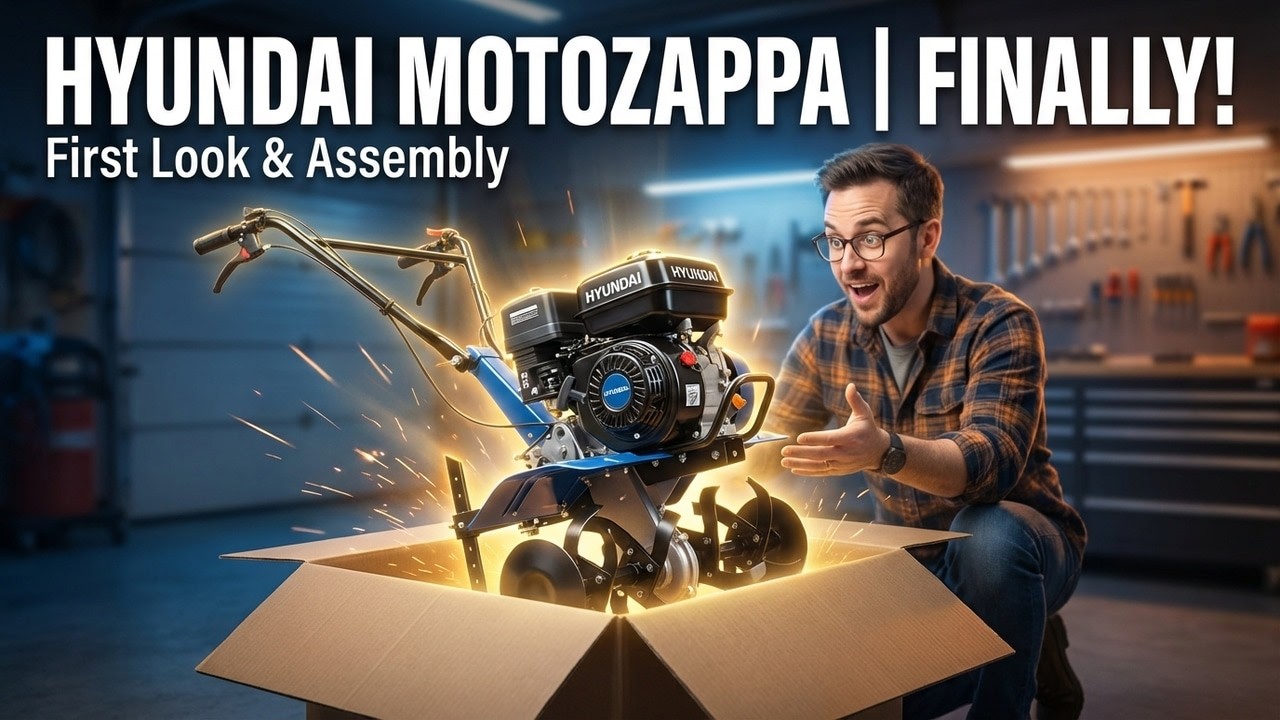 Hyundai Rototiller Assembly | First Look at the Motozappa