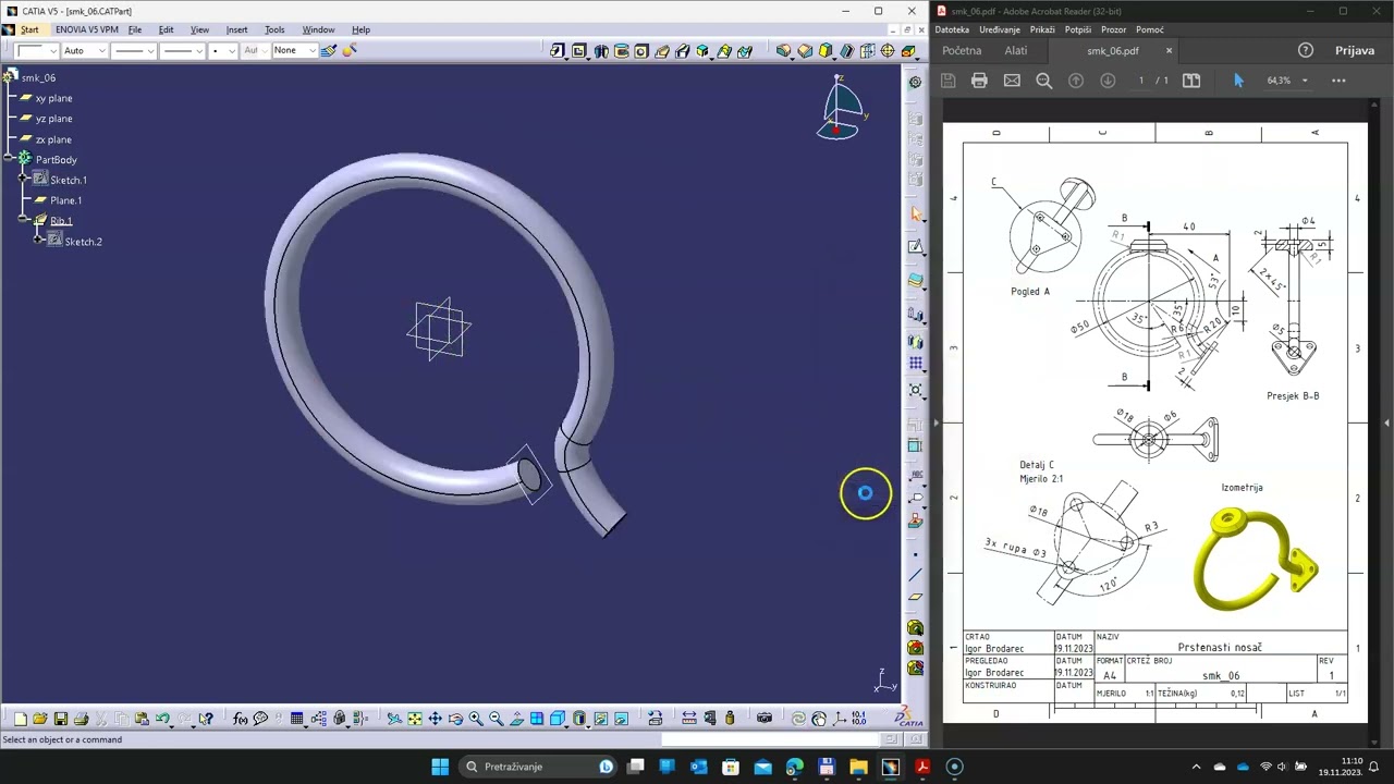 Part - Ring Support