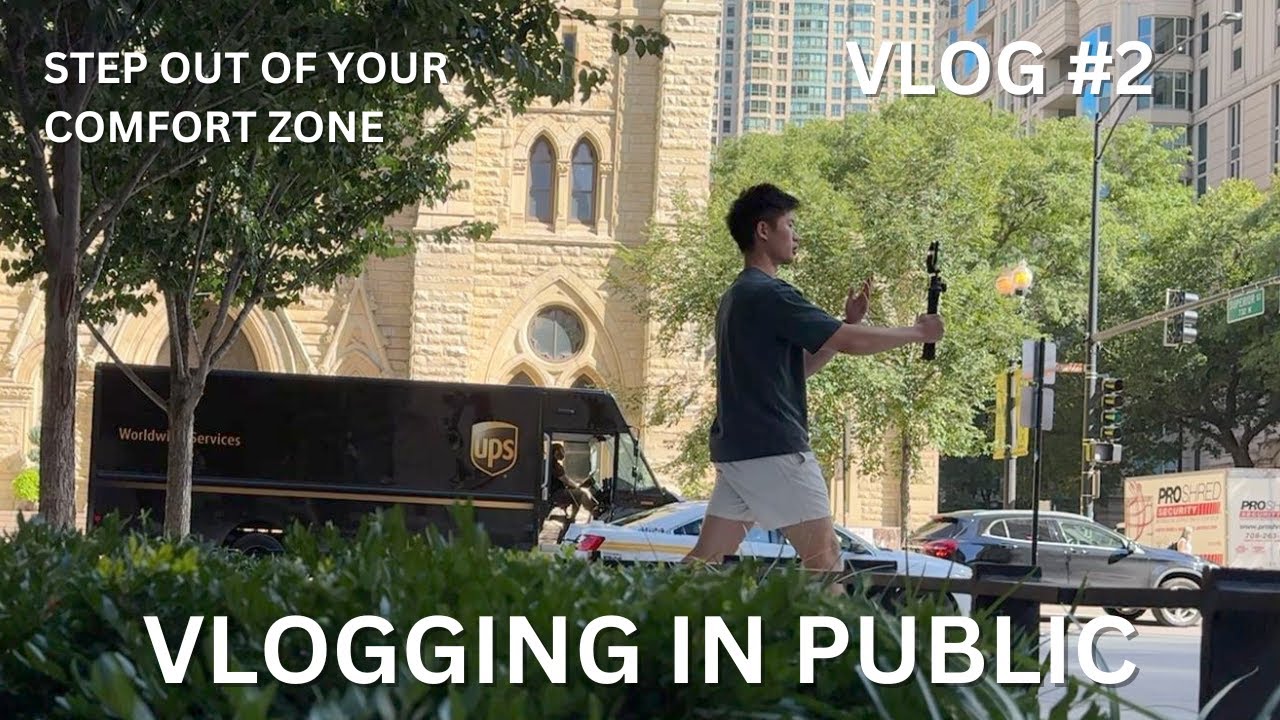 STEP OUT OF YOUR COMFORT ZONE - first time vlogging in public | VLOG #2